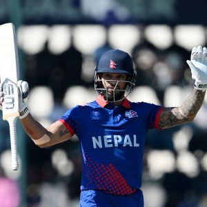 Kushal Bhurtel played an inning of 99 off 95 balls