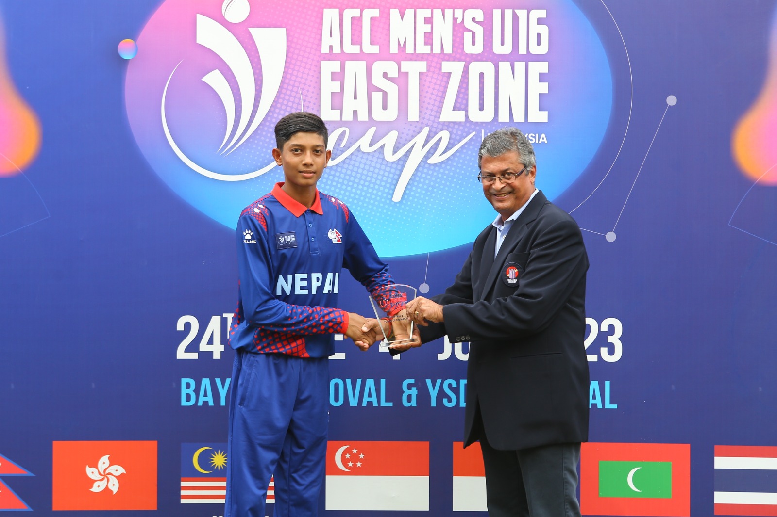 Player of the match Kritik Kamat took 3 wickets