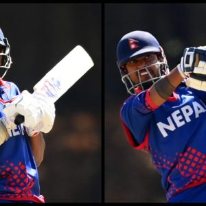 Nepalese cricketers Gulsan Jha and Sandeep Lamichhane have achieved a remarkable feat by setting a new partnership record in One Day Internationals (ODIs).