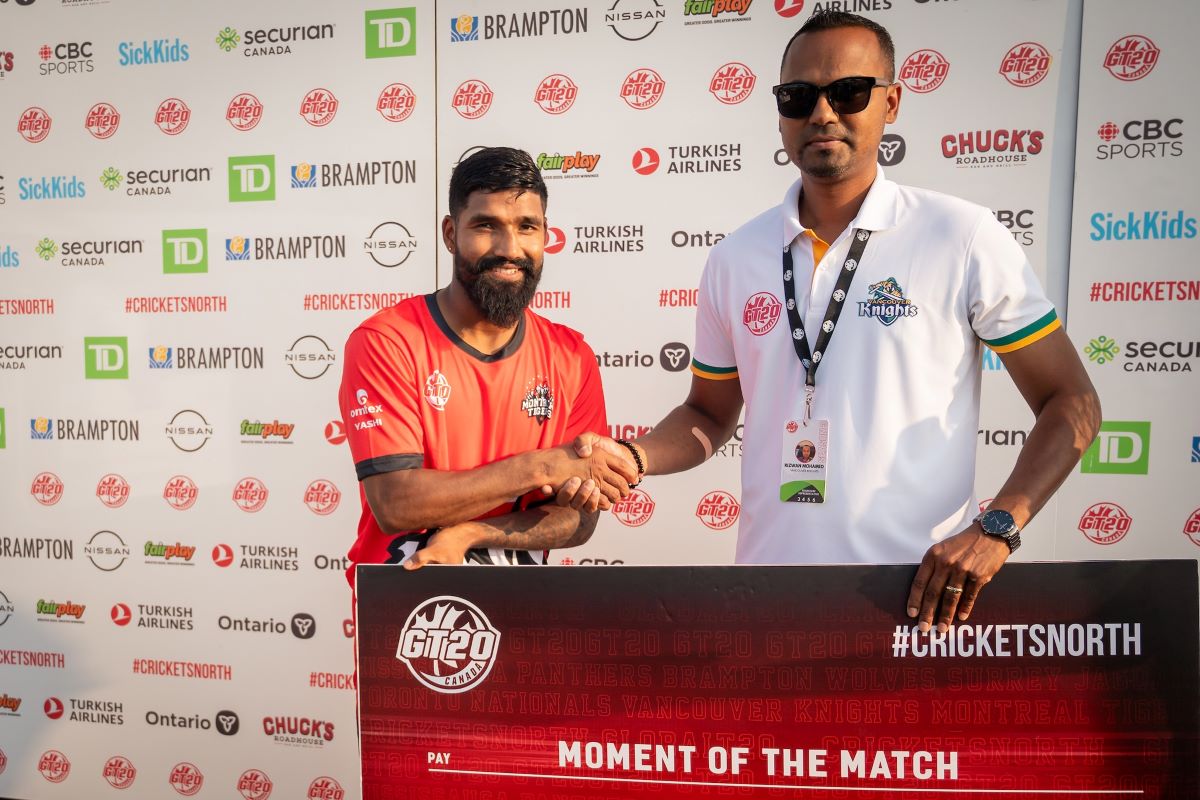 Dipendra Airee received Moment of the match award