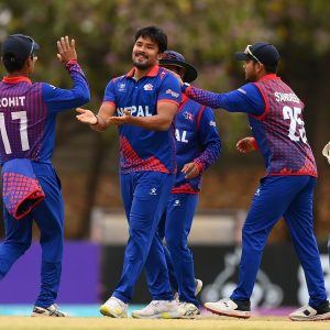 After losing to Ireland in the match for seventh place, Nepal finished the ICC World Cup Qualifiers tournament in eighth place.
