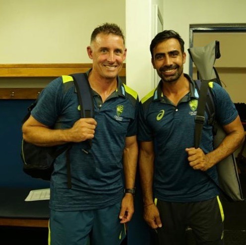 Pradeep Sahu ( Right ) boasts experience representing teams like Rajasthan Royals and Punjab Kings in the Indian Premier League (IPL).