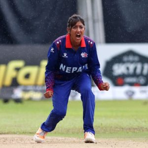Indu Barma of Nepal Women's Cricket Team