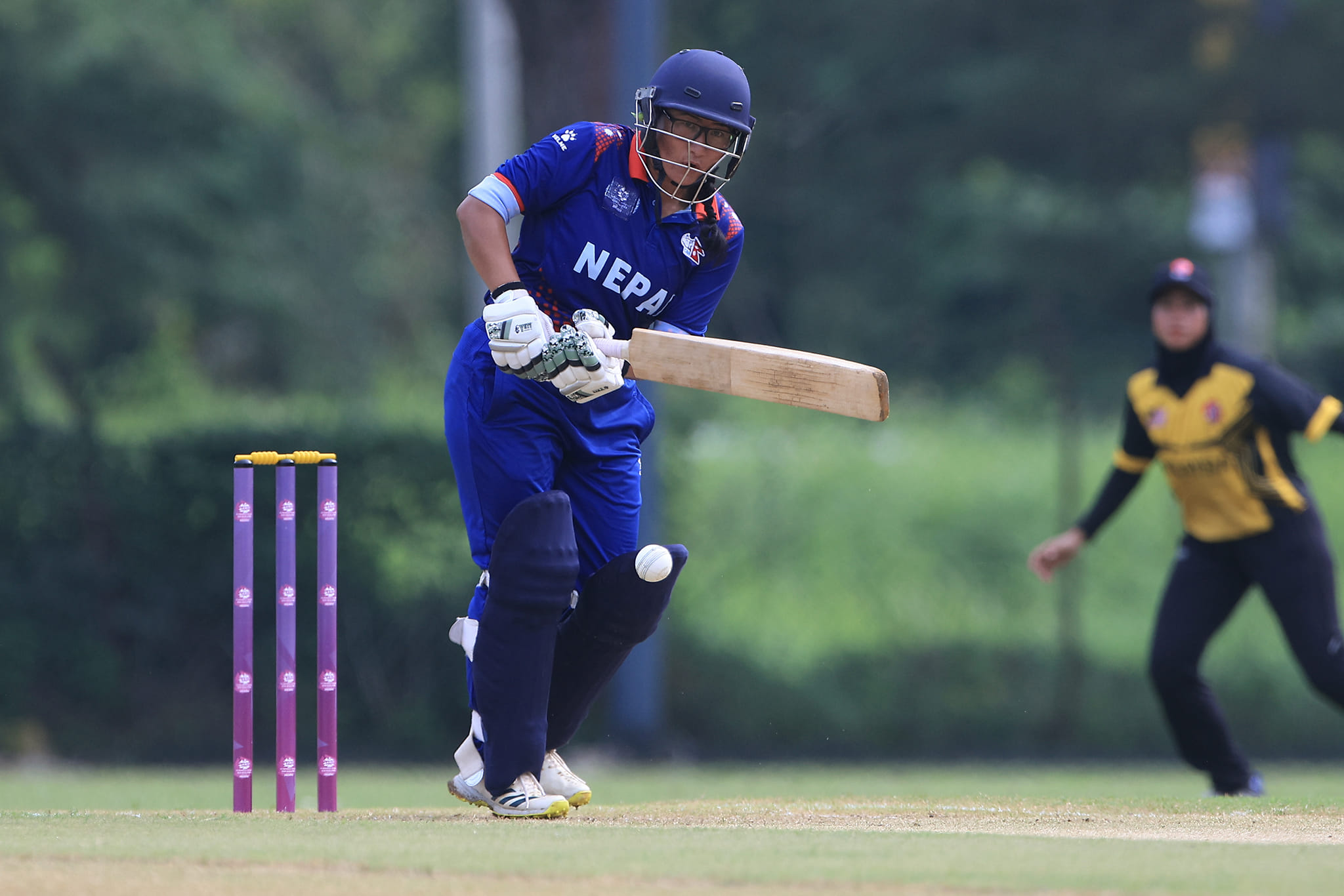 Sita Rana Magar top-scored for Nepal with 38 runs off 54 balls, including 1 four.