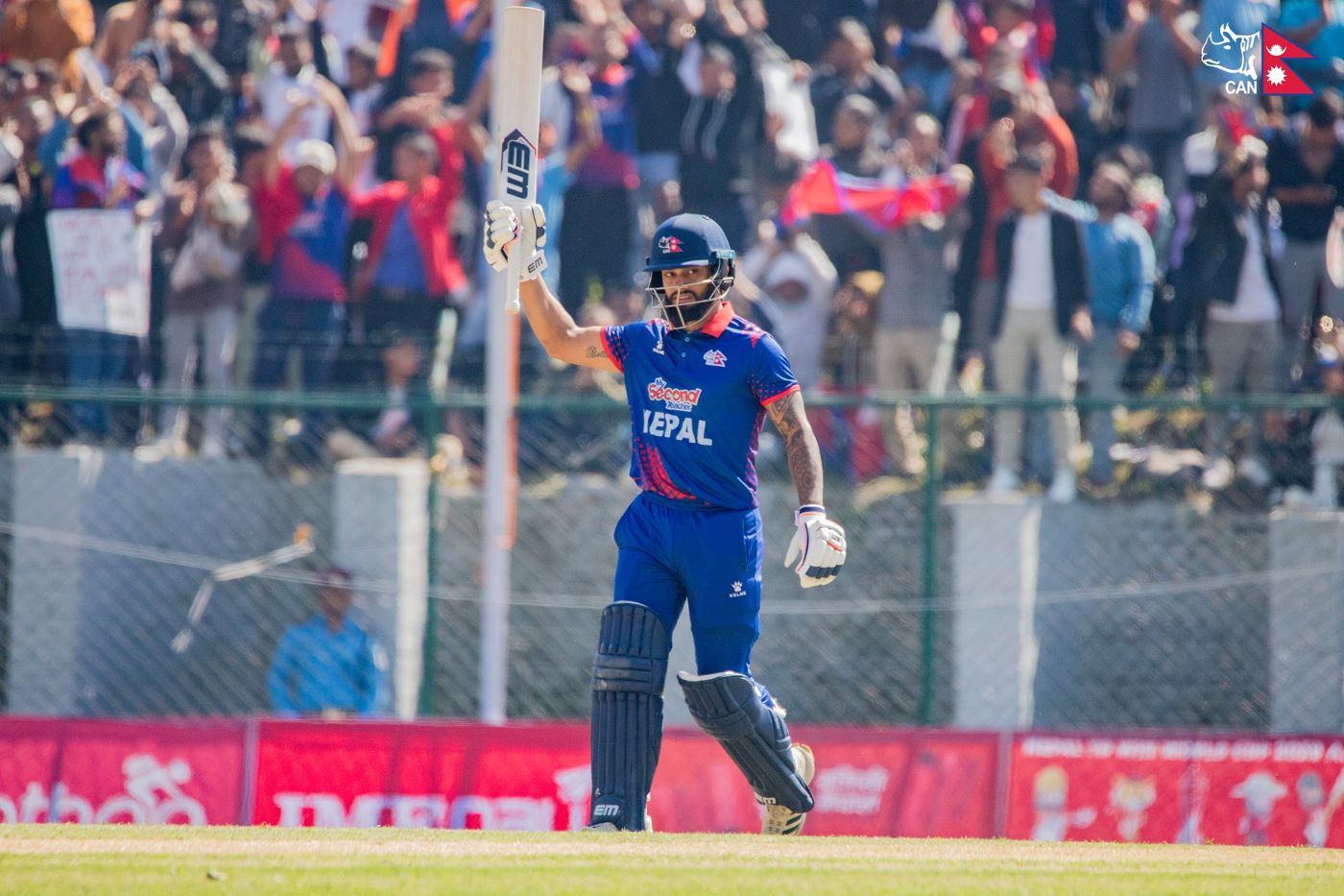 Kushal Bhurtel delivered a stellar performance, smashing 8 fours and 2 sixes off 48 balls, amassing an impressive 74 runs.