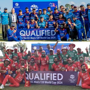Oman and Nepal have booked their tickets for the 2024 ICC Men’s T20 World Cup following their victories over Bahrain and the UAE respectively.
