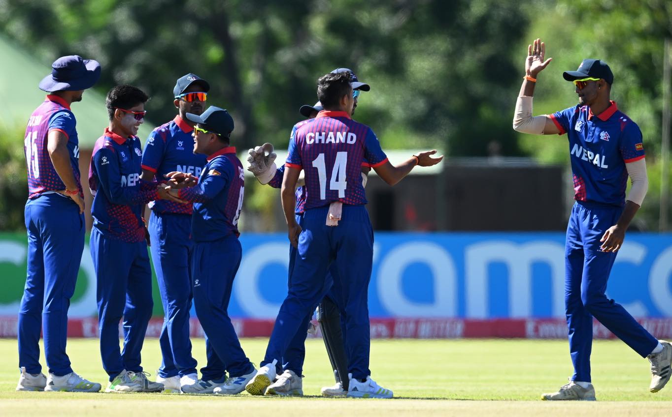 In the bowling of Nepal, Aakash Chand took 3 wickets during which 34 runs were spent in 9 overs.