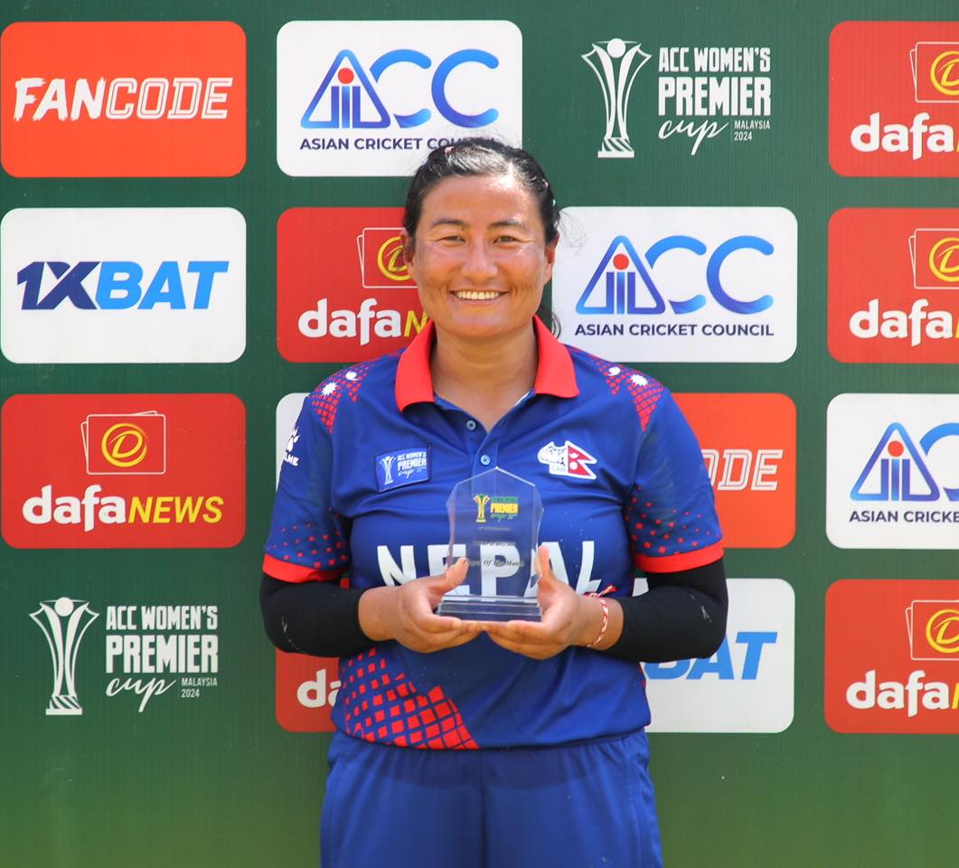Sita Rana Magar declared Player of The Match