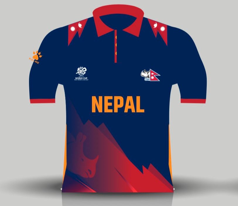 Nepal's Official ICC T-20 World Cup Jersey Revealed