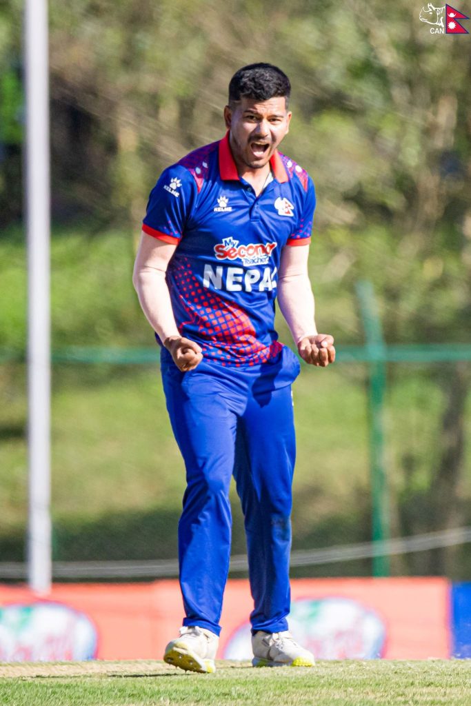binash Bohara's excelled in bowling, claiming 4 wickets for 27 runs in 4 overs