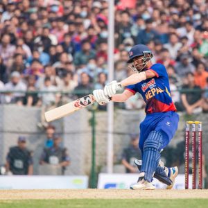 rohit paudel century