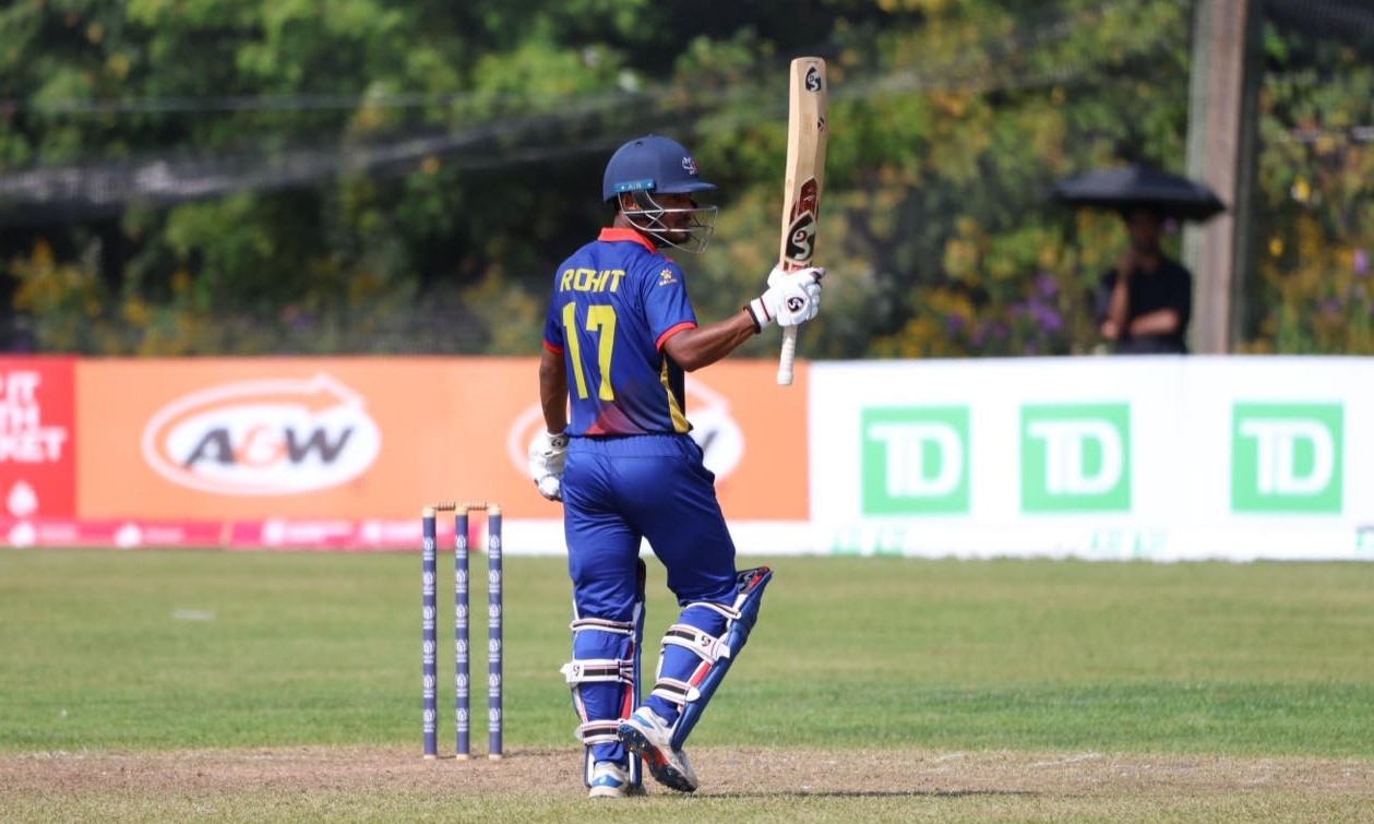 Rohit Paudel led the way for Nepal with his seventh T20 international half-century, remaining unbeaten on 56 runs off 44 balls, including 2 fours and 4 sixes.