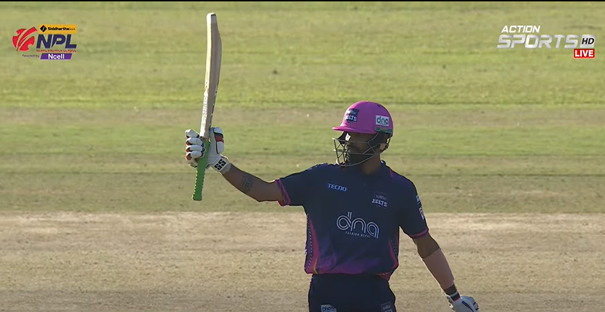 Anil Sah Scored Half Century