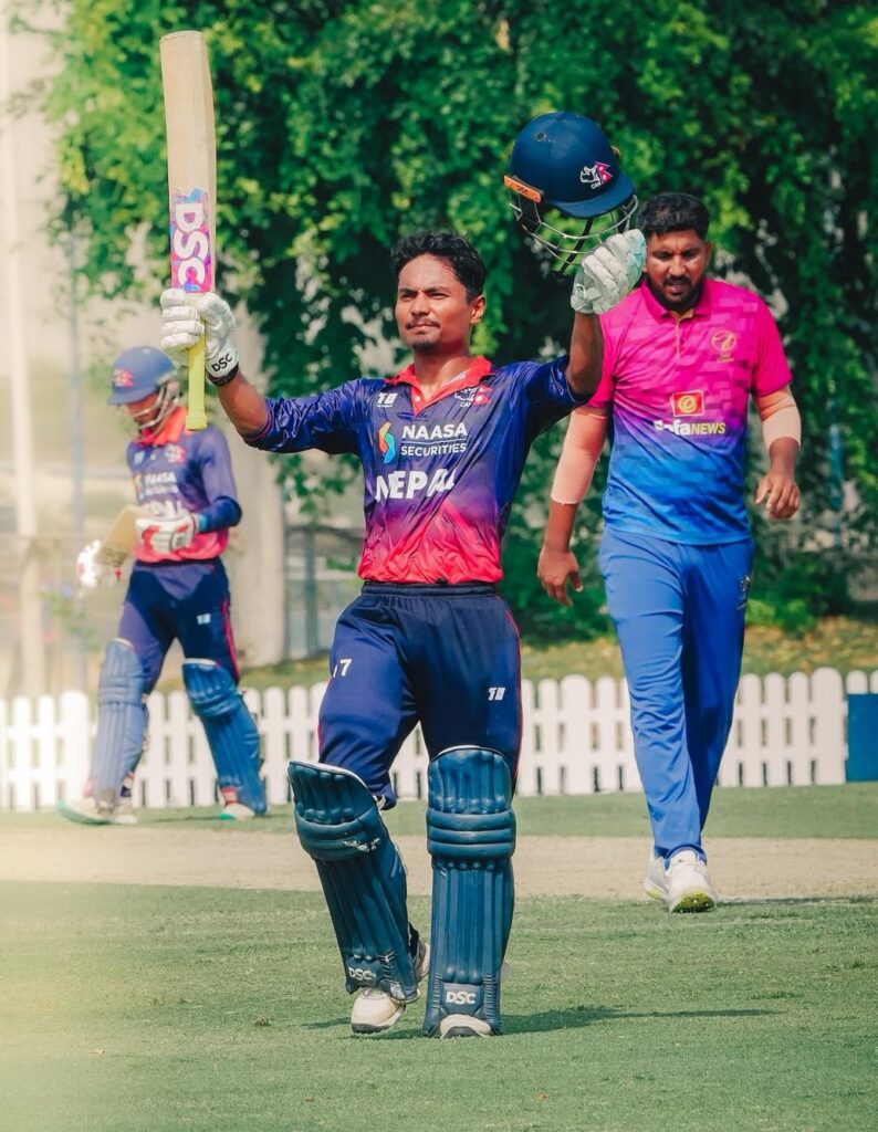 Rohit Paudel Century against UAE